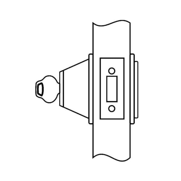 Cylinder x Blank, Large Format Interchangeable Less Core, Satin Chrome